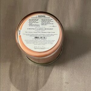 Bath & Body Works Chestnut Glazed Croissant Scented Candle